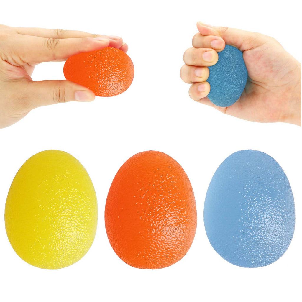 [Australia] - nuoshen 3 Pcs Gel Hand Balls, Hand Therapy Squeeze Exercise Stress Balls Finger Wrist for Arthritis Hand, Finger, Grip Strengthening and Stress Relief 