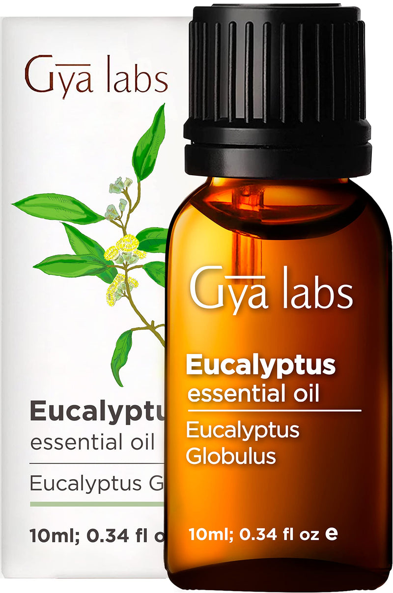 [Australia] - Gya Labs Eucalyptus Essential Oil - 100% Pure and Natural Eucalyptus Oil - Eucalyptus Oil for Diffuser, Fresh, Minty & Relieving Scent (10ml) 10 ml (Pack of 1) 