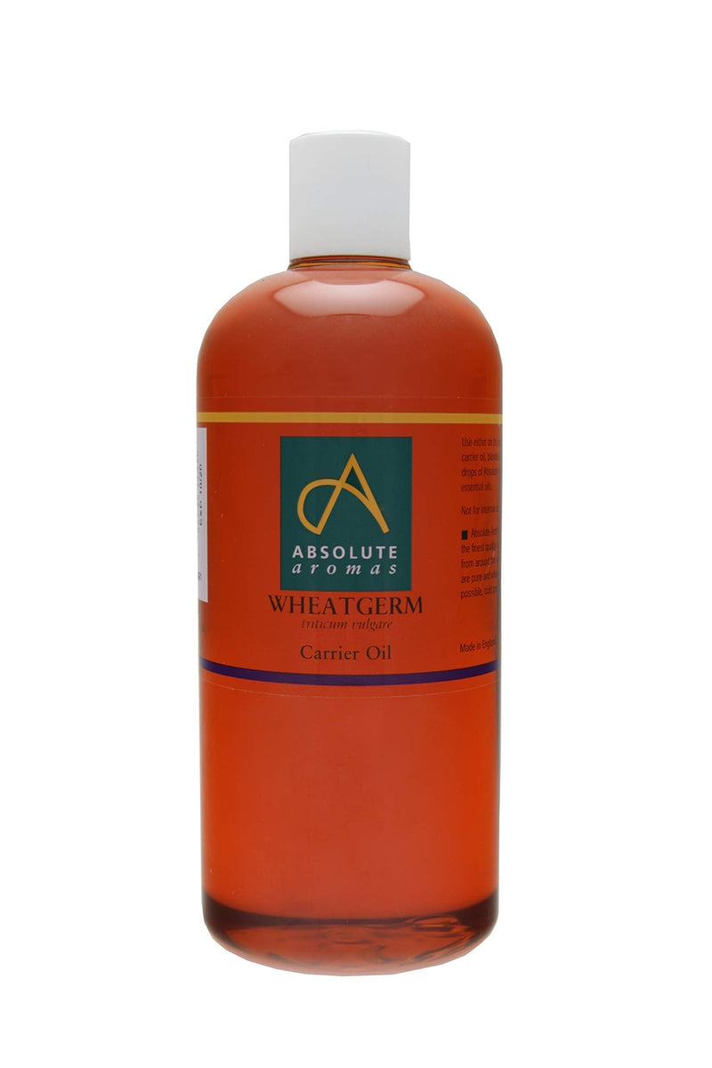 [Australia] - Absolute Aromas Wheatgerm Oil 500ml - 100% Pure, Natural and Rich in Vitamin E - For Massage, Aromatherapy and Blending Essential Oils 500 ml (Pack of 1) 