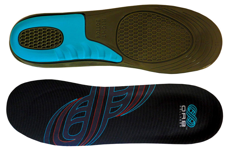 [Australia] - Gel sports impact insole. Shock absorbing. Support & protection. Arch support. Plantar fasciitis & heel pain relief. Unisex. Large 8-12 