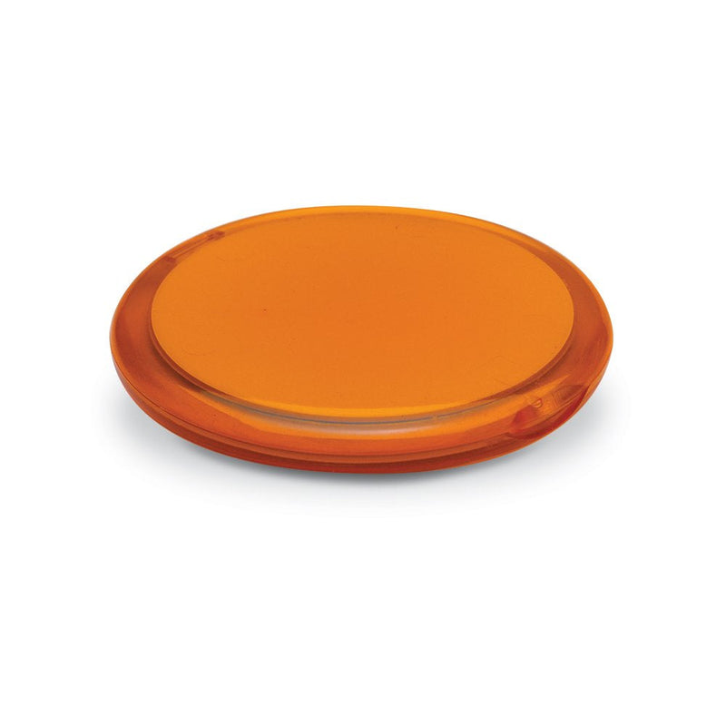 [Australia] - eBuyGB Cosmetic Double Sided Magnifying Compact Vanity Make Up Mirror, Orange, Pocket Sized 