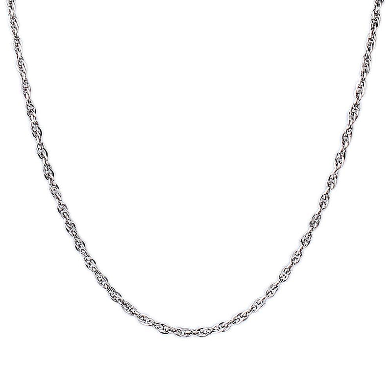 [Australia] - Yaneno 925 Sterling Silver 1.7 mm Spinning Chain Necklace 18" in 18 inch / 45 cm 