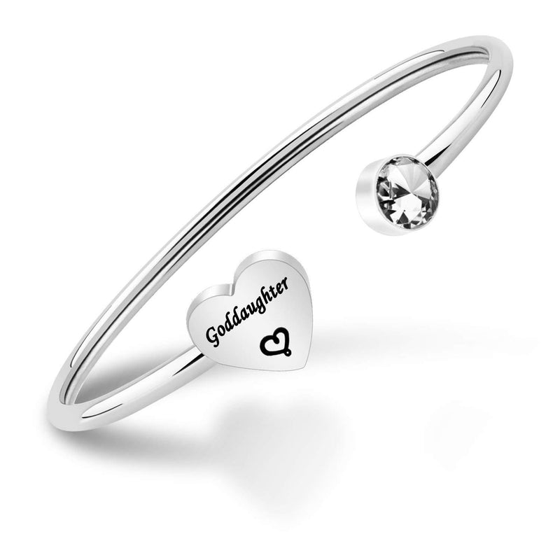[Australia] - ENSIANTH Godmother Bracelet Baptism Gifts Religious Jewellery Godmother Gifts Bracelet Goddaughter Silver 