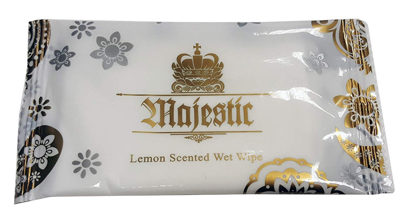 [Australia] - Large Lemon Fresh Wet Hand Wipes Towels Hot Cold Individually Wrapped - Catering Restaurants Home Takeaways Hotels Uk Store 247 (100) 100 