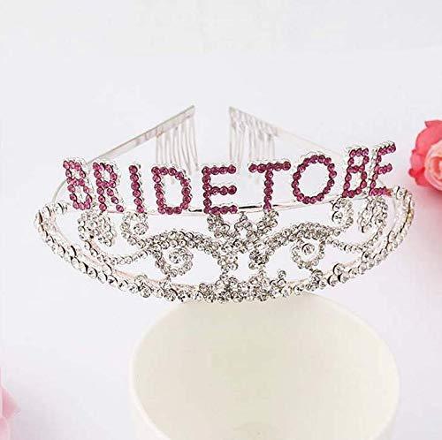 [Australia] - Losuya Pretty Rhinestone Sparkle Bride to Be Tiara Crown Headband Comb Wedding Bridal Shower Party Decoration 