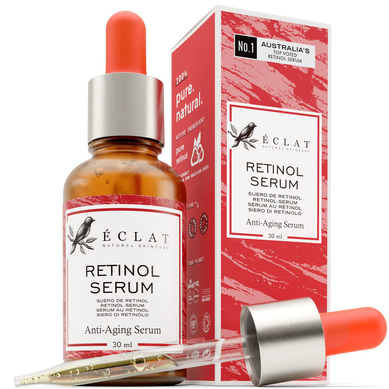[Australia] - Pure Retinol Serum for Face & Neck (2.5%) - Vitamin A Anti-Aging/Wrinkle/Acne Skin Resurfacing Retinol Serum - Pro Moisturizing & Brightening Prescription Strength Retinoid Treatment for Women & Men 