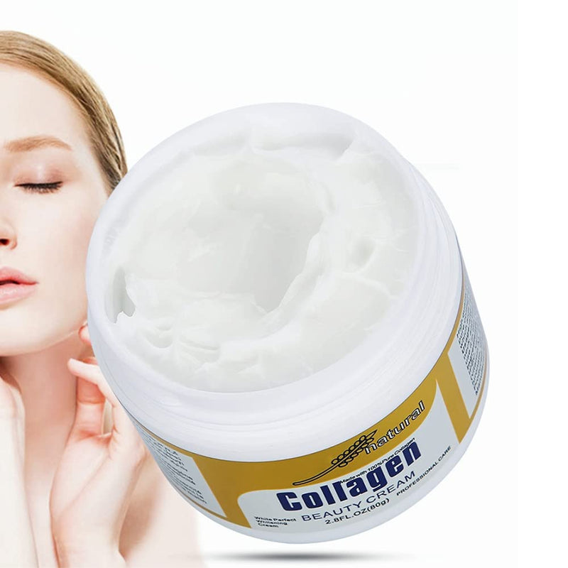 [Australia] - Natural Collagen Face Cream, 80G Skin Care Cream, Face Skin Face Cream Moisturizing Skinmoisturizer Lifting Skin, Anti-Wrinkle For Creams And Anti-Aging Day & Night 