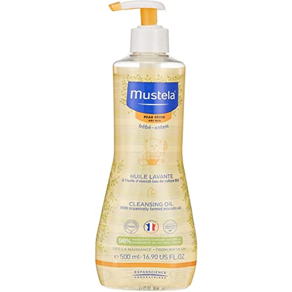 [Australia] - Mustela Cleansing Oil For Dry Skin 500Ml, (Pack of 1) 
