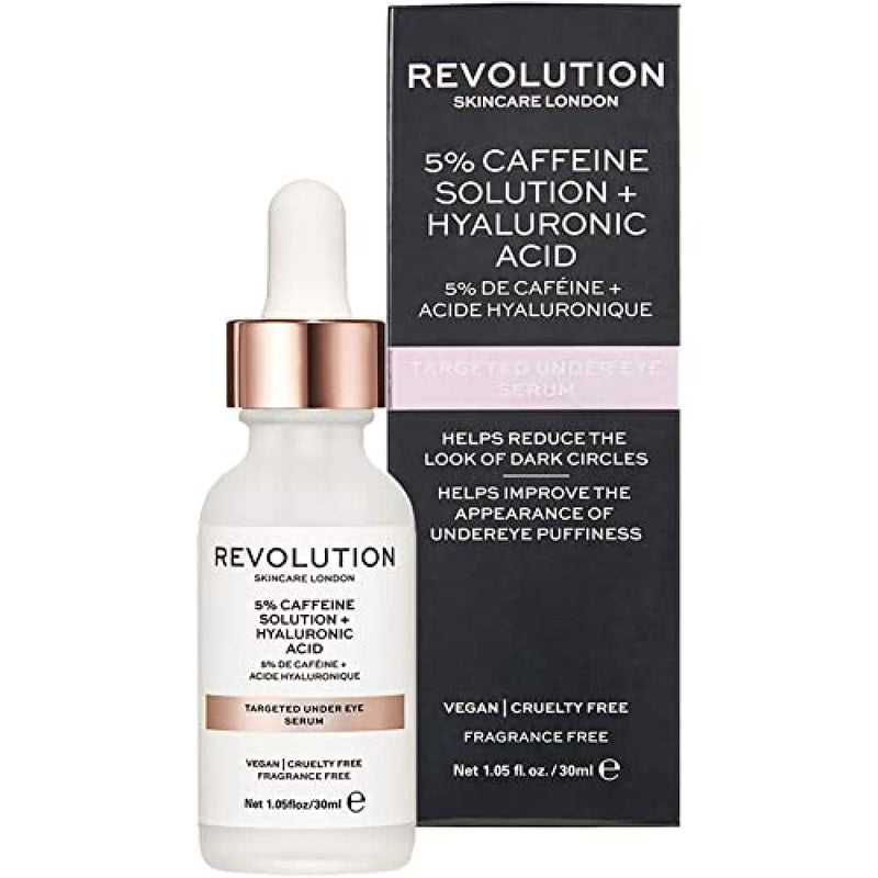 [Australia] - Revolution Skincare London, 5% Caffeine and Hyaluronic Acid Revitalising, Under Eye Serum, 30ml 