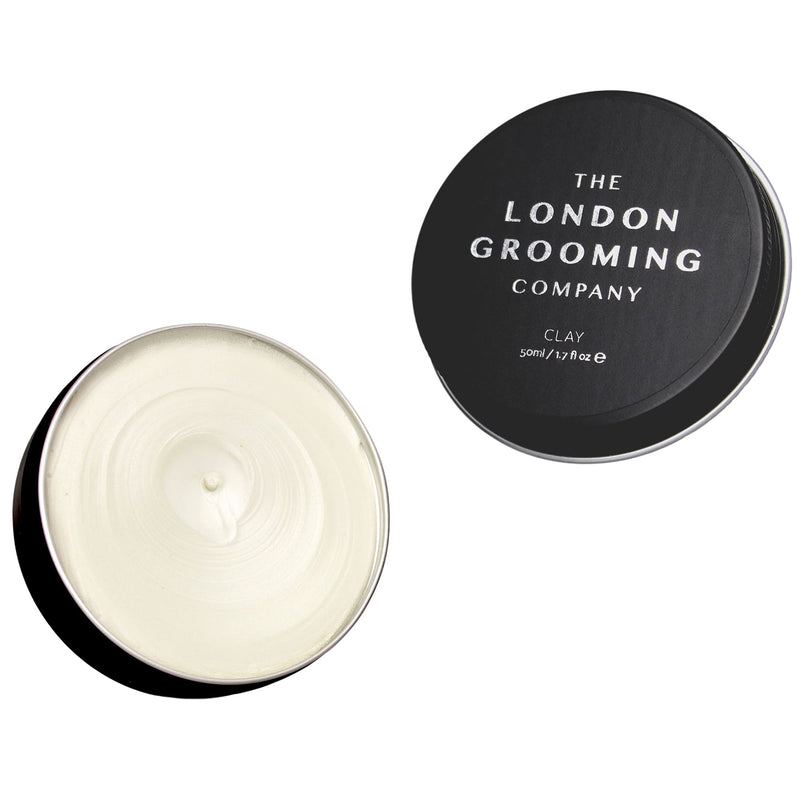 [Australia] - The London Grooming Company Clay for Men - Firm Hold and Dry Matte Finish - 50ml Water Based Men's Hair Product, Easy to Wash Out - Oud Wood Scent 50 ml (Pack of 1) 