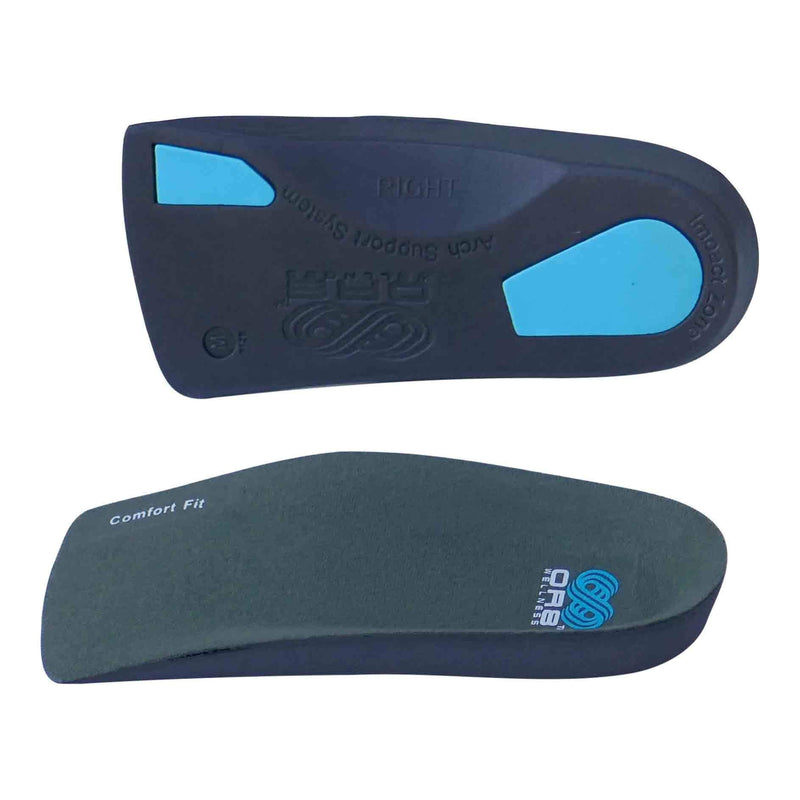 [Australia] - Plantar Fasciitis Orthotic ¾ Length Insoles. Weak & Fallen Arches. Flat Feet. Arch Support. Shoe Inserts For Men & Women. S - 5-6.5 