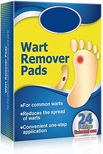 [Australia] - Wart Remover, Corn Remover Pads, Foot Corn Removal Plaster with Hole, Professional Removes Common and Plantar Warts, Callus, Stops Wart Regrowth 24Pcs (24 pcs) 