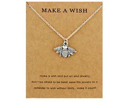 [Australia] - Queen bee necklace, charm pendant, cute insect jewellery, bumble, honey 