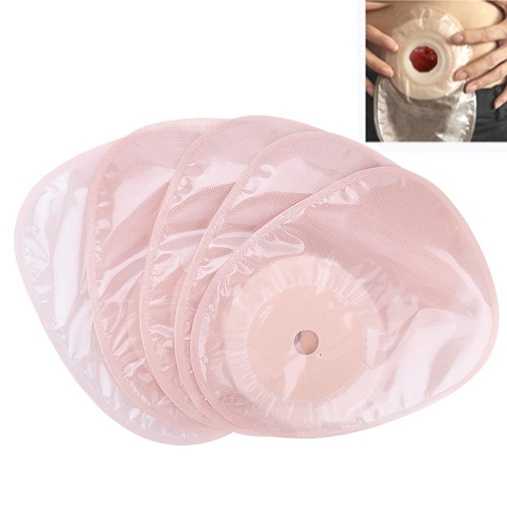 [Australia] - 10pcs/Pack Ostomy Bag, System Medicals Drainable Colostomy Bag, Skin-friendly Hydrocolloid Film Cut Size Brace Ostomy Supplies for Body Stoma Car 