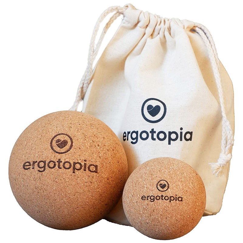 [Australia] - Ergotopia fascia ball made of antibacterial and durable cork, environmentally friendly massage ball for targeted self-massage of trigger points and tension. 