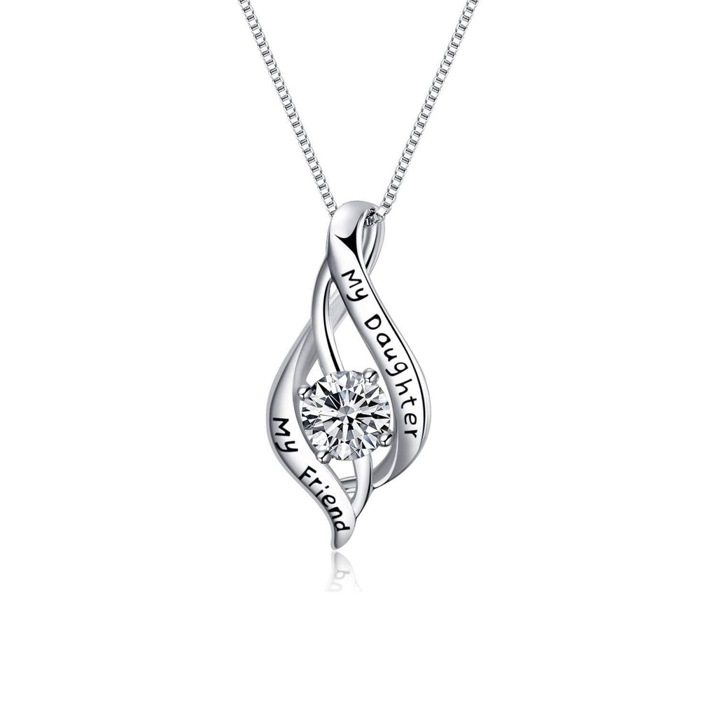 [Australia] - VONALA Gifts for Women Sterling Silver Pendant Necklace for Mum Daughter Grandma Nana Sister Friends necklace for daughter 