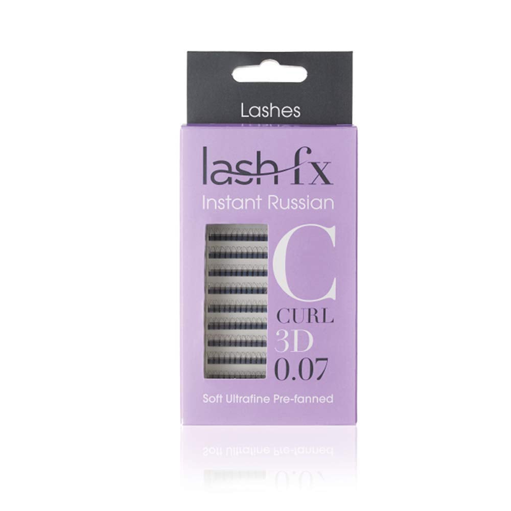 [Australia] - Lash FX C Curl 10D Instant Russian Lightweight False Lashes, Suitable for Individual & Express Treatments - 11mm 