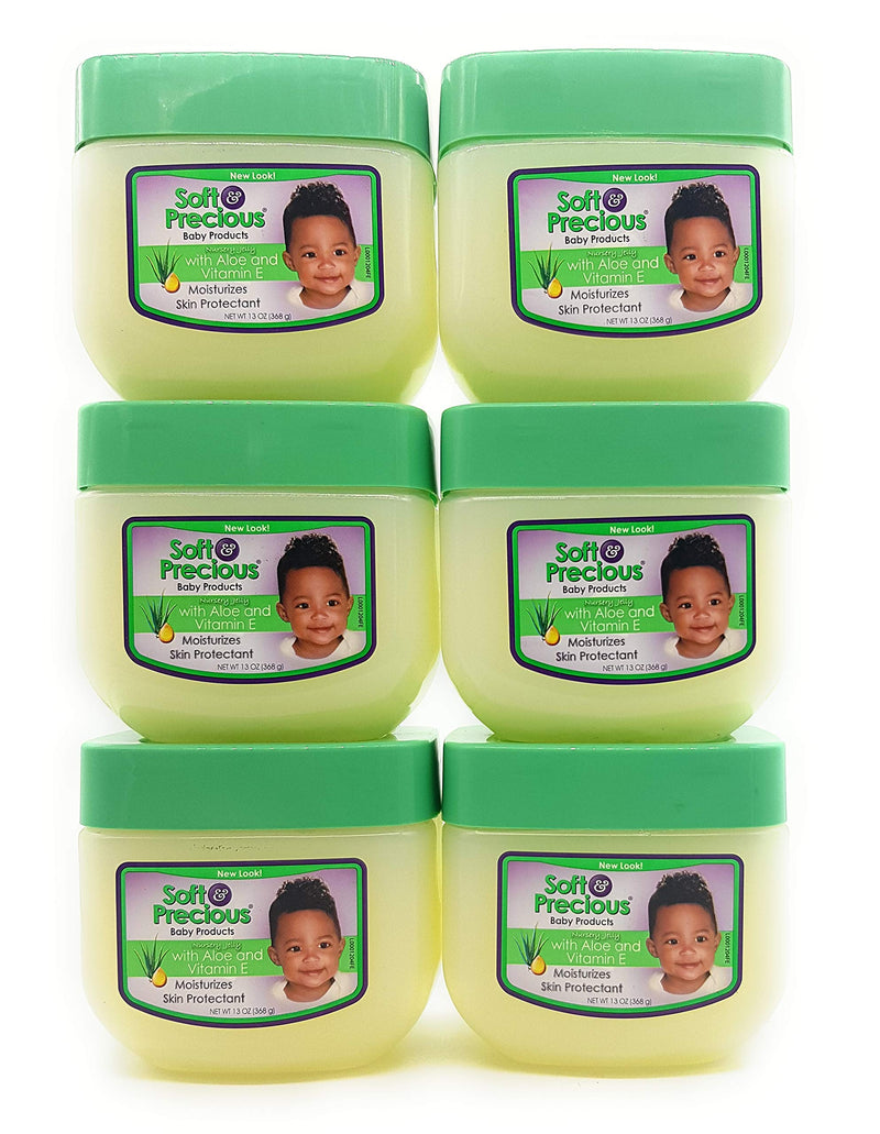 [Australia] - Soft & Precious Nursery Jelly Green Lid - Aloe with Vitamin E - Box of 6 Units 13oz 