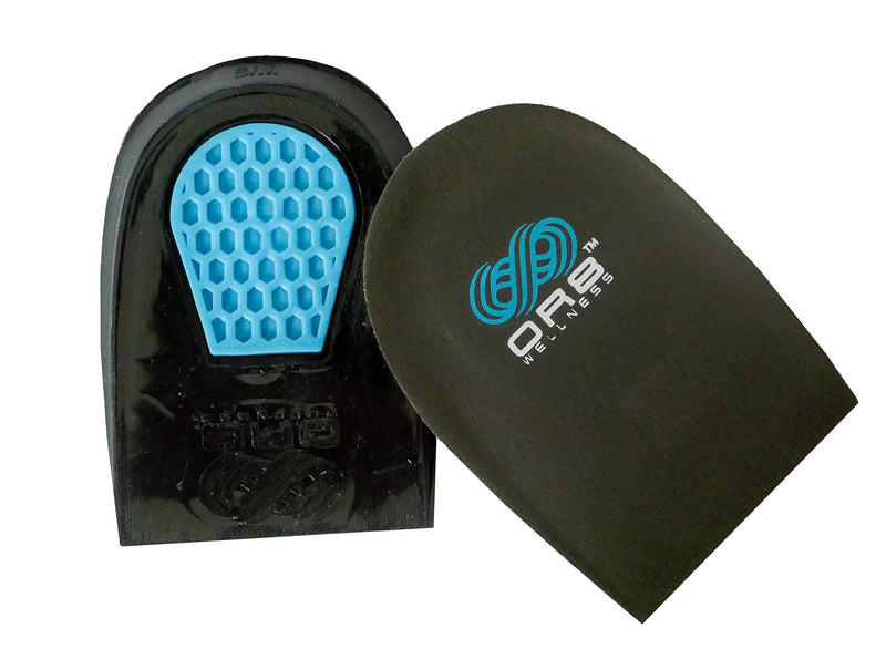 [Australia] - Or8 Wellness™ Gel Heel Shock Pad Insert. Supports Heel. Shock Absorbers. Plantar Fasciitis. Achilles Tendonitis. Comfort Cushion. Large 7-11 
