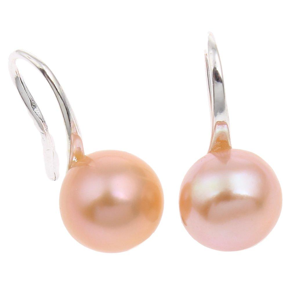 [Australia] - TreasureBay Timeless Natural Freshwater Pearl Earrings for Women Pink 