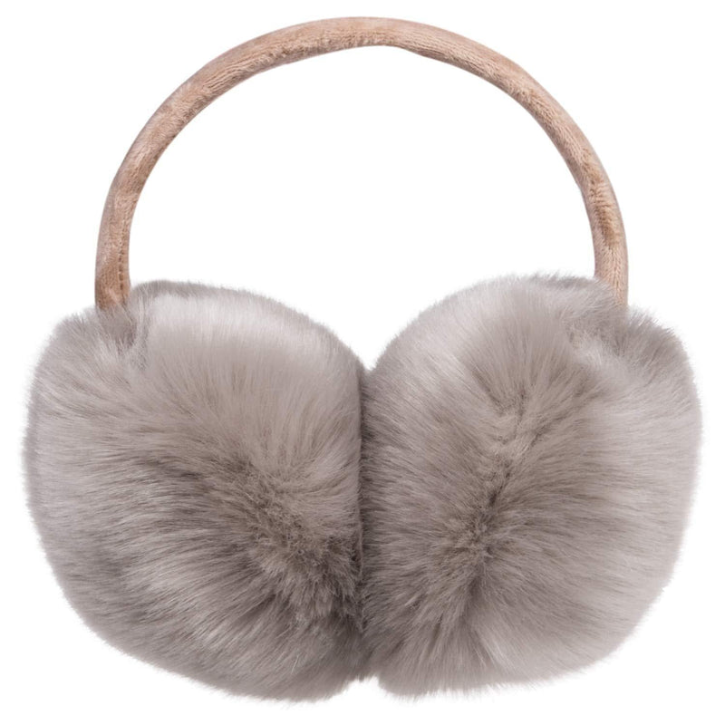 [Australia] - Ear Muffs, Women Earmuffs Faux Fur for Winter Adjustable Ear Warmer Brown 