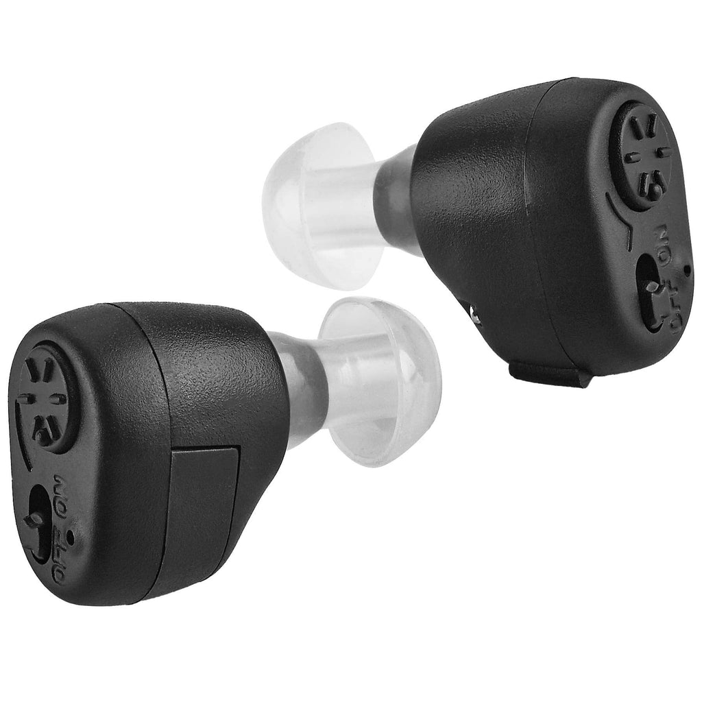 [Australia] - Digital - In-The-Canal (ITC) Pair of In Ear Devices, Doctor Designed Personal for Adults and Enhancer Set, (Black) 
