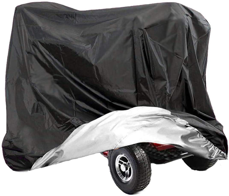 [Australia] - VVHOOY Mobility Scooter Cover, 210D Oxford Heavy Duty Waterproof 4 Wheel Power Scooter Travel Storage Cover All-Weather Outdoor Protection 55 x 26 x 36 inch/140 x 66 x 91 cm 