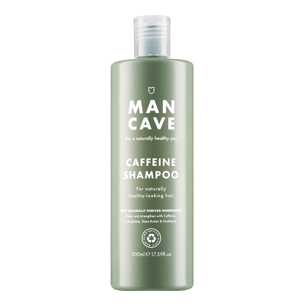 [Australia] - ManCave Caffeine Shampoo 500ml for Men, Encourage Healthy Hair Growth, Natural Formulation, Vegan Friendly, Bottle made from Recycled Plastics 