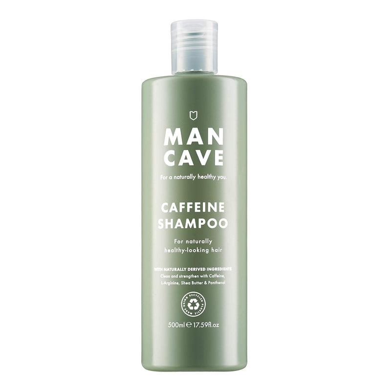[Australia] - ManCave Caffeine Shampoo 500ml for Men, Encourage Healthy Hair Growth, Natural Formulation, Vegan Friendly, Bottle made from Recycled Plastics 