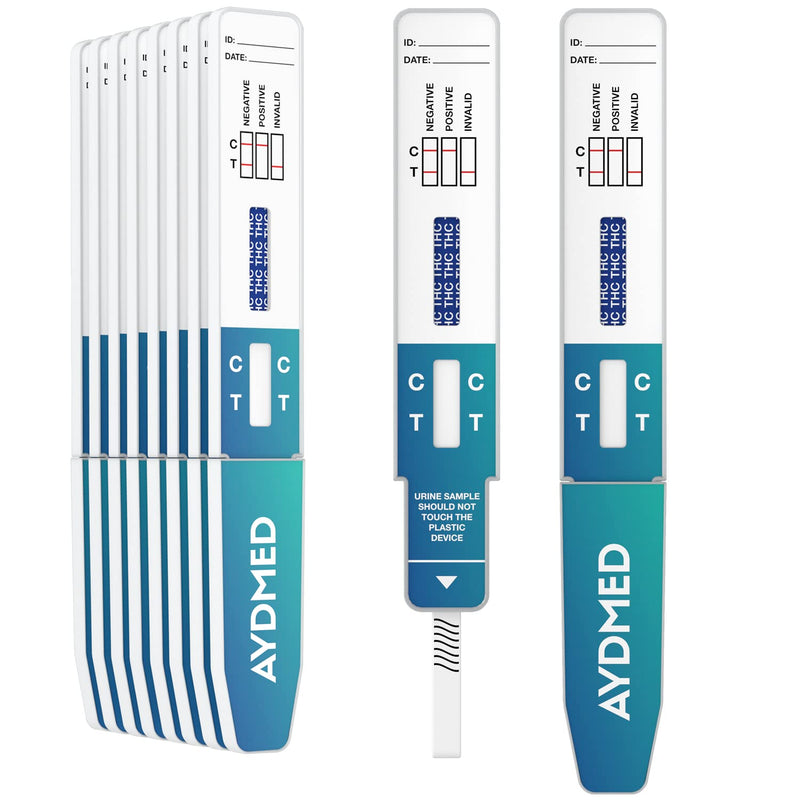 [Australia] - 10 x Aidteq Professional Cannabis Rapid Drug Test Dip Cards | Urine Drug Tests | 50ng/mL Cut-Off Level | Test for Marijuana, Hashish, THC 