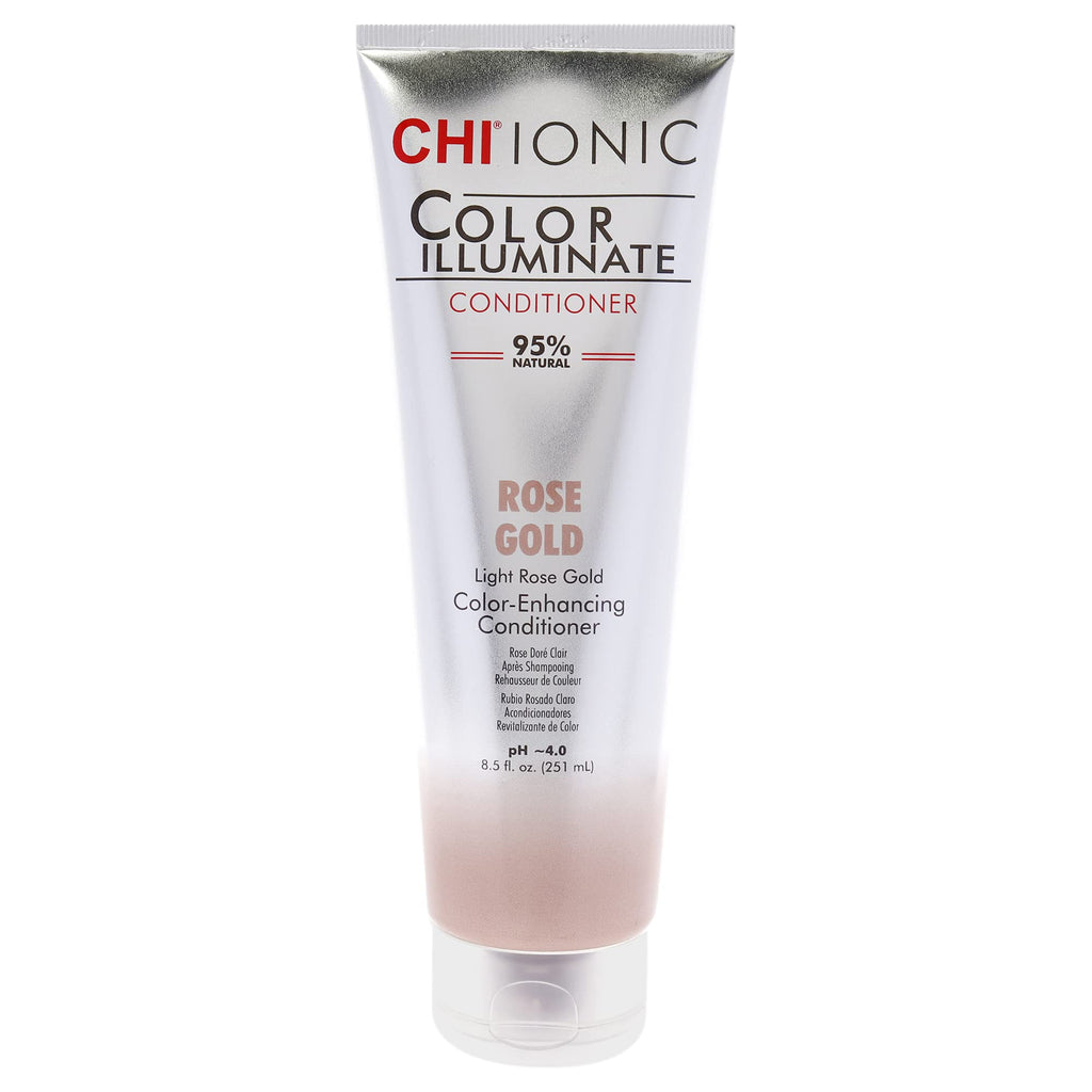 [Australia] - CHI Ionic Color Illuminate Conditioner, Rose Gold, Color Enhancing Conditioner, 251 ml 