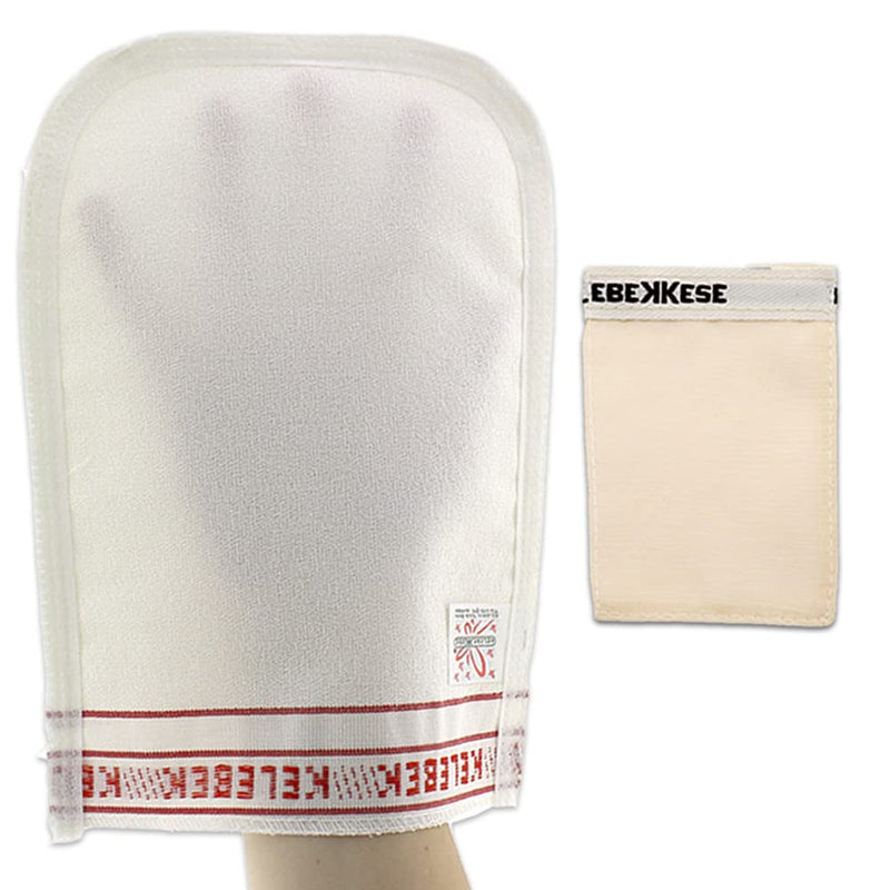 [Australia] - Kese Body Exfoliating Scrub Peel, Turkish Bath Hamam Spa Mitt and %100 Natural Silk Face Mitt 