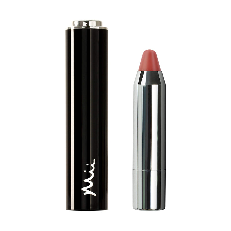 [Australia] - Mii Cosmetics Click & Colour Lip Crayon - Long Lasting Satin Crayon Lipstick - Cognac 