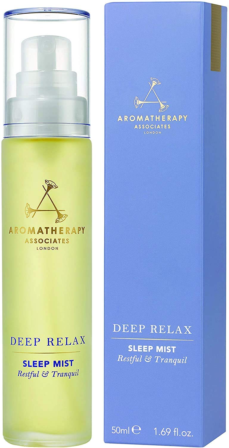 [Australia] - Aromatherapy Associates Deep Relax Sleep Mist, 50ml - Pillow Spray with Vetiver, Camomile & Sandalwood for a Restful Night 