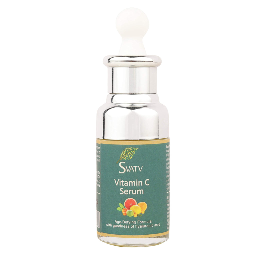 [Australia] - SVATV Vitamin C Serum for Face, Anti Aging Serum with Hyaluronic Acid, Hydrating & Brightening Serum for Dark Spots, Fine Lines and Wrinkles, 1.014fl oz, 30ml. 