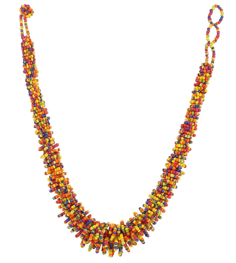 [Australia] - Touchstone New Indian Bollywood Desire Exclusively Handcrafted Twisted Charming Look Exclusive Gorgeous 20 Strands Fresh Fashion Exclusive Designer Jewelry Necklace for Women. Multicolor 