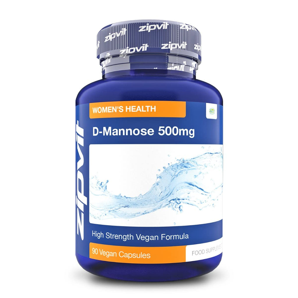 [Australia] - D-Mannose 500mg, 90 Vegan Capsules. Natural Cystitis Supplement for Women and Men. UK Manufactured. 