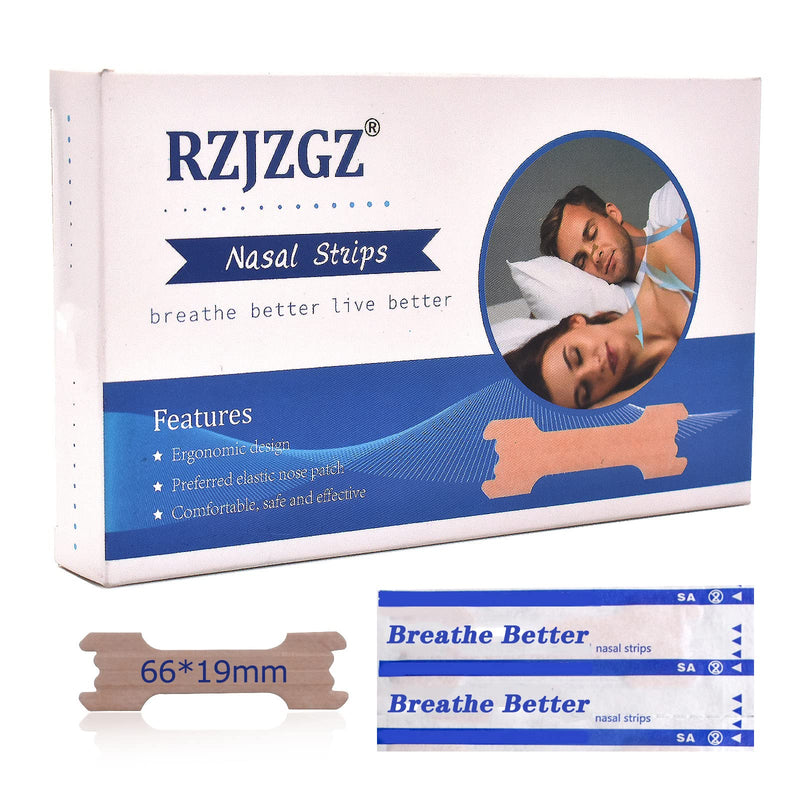 [Australia] - RZJZGZ 200 Pcs Upgraded Anti Snoring Nasal Strips Large Breathe Better Good Sleeping Nasal Pads (200 PCS, 66x19mm) 