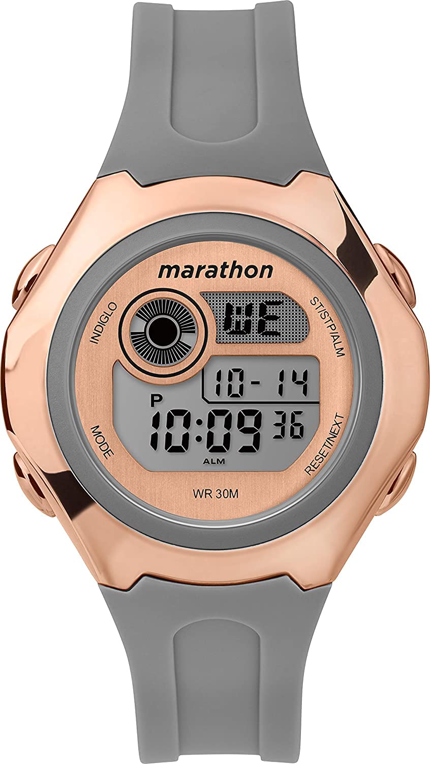 [Australia] - Timex Women's Marathon by Timex Digital 39 mm Grey/Rose 