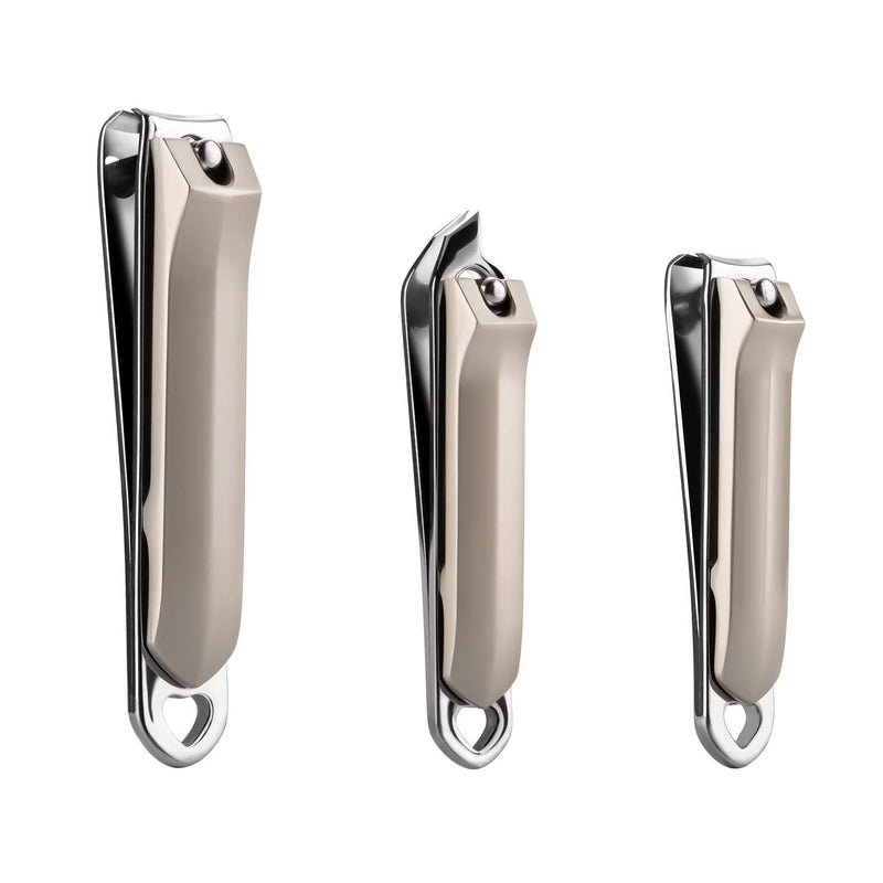 [Australia] - Mr.Green 3 Pack Nail Clipper Set,Fingernail/Toenail Cutter and Slant Edge Clipper, Stainless Steel Nail Clippers for Men & Women,Good Gift With Metal Case 