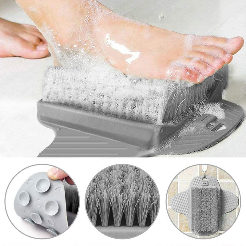 [Australia] - PERFETSELL Shower Foot Scrubber Cleaner Massager Foot Massager Shower Brush with Non-Slip Suction Cups and Soft, Foot Acupressure Massage Mat for Foot Care/Foot Foot Circulation/Reduces Foot Pain 