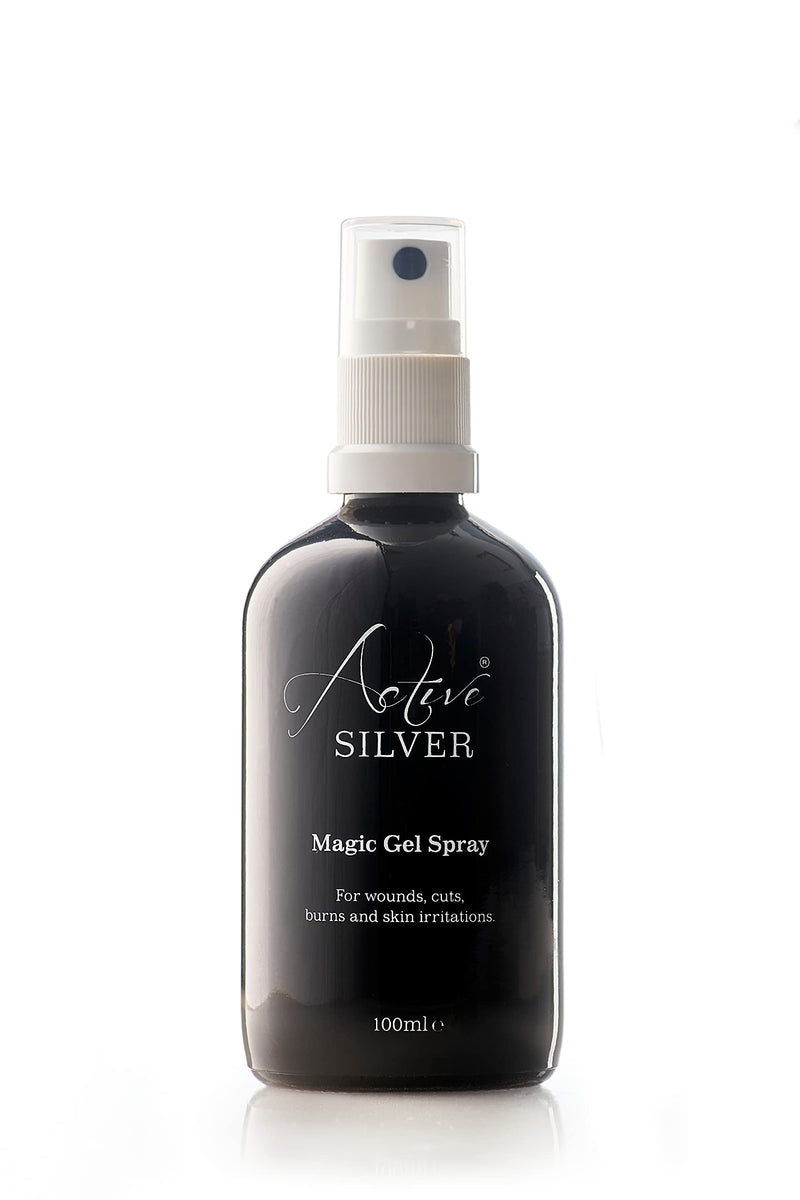 [Australia] - Active Silver Magic Gel Spray 100ml with Colloidal Silver and Aloe Vera, Bottle with Atomiser Spray for Each Application, Produced in The UK, for use in The Home or Ideal for Travel 100 ml (Pack of 1) 