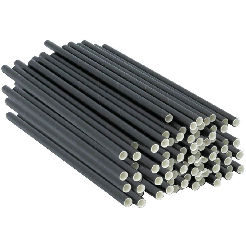 [Australia] - Comfy Package [300 Pack] 7 Inch 100% Biodegradable Paper Sip Stirrers/Straws - Black - For Cocktail & Coffee 7 Inch [300 Pack] 
