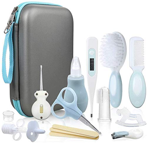 [Australia] - Lictin Baby Health Care Kit - Baby Grooming Kit Newborn Baby Care Accessories, 15PCS Safety Cutter Nail Care Set, Nursery Baby Care Kit for 