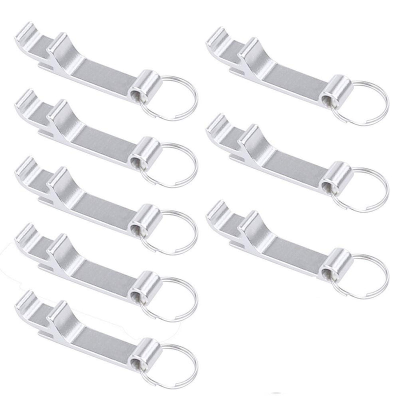 [Australia] - nuoshen 8 Pack Beer Bottle Opener, Mini Bottle Openers Keys Small Beverage Keychain Ring for Can Open 