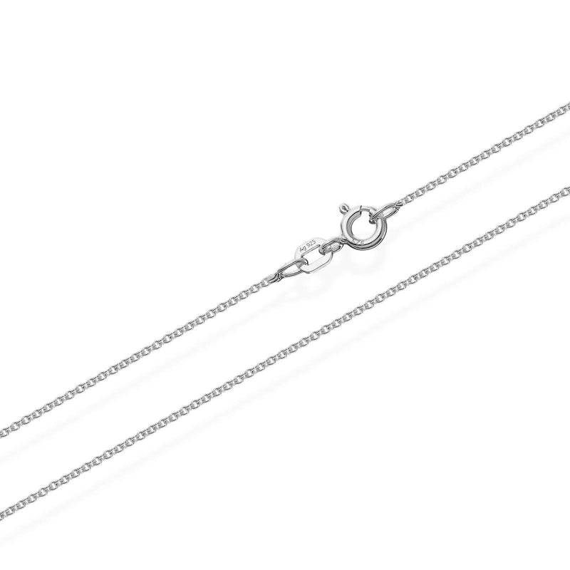 [Australia] - NKlaus Anchor Chain 925 Sterling Silver Round Solid Necklace 1.10 mm Wide 70.0 Centimetres 
