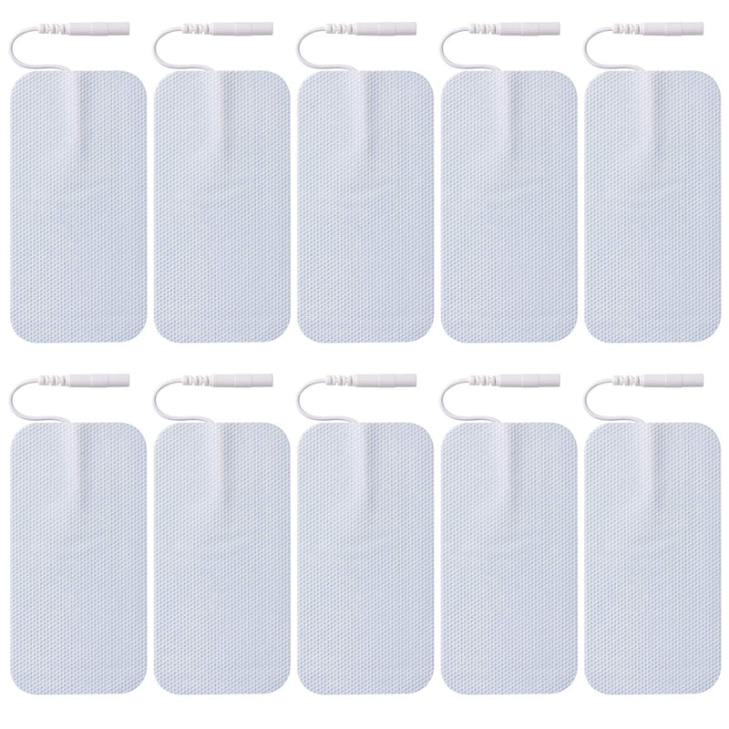 [Australia] - LiteTour 10 Pieces Large Electrode Pads for TENS Unit Replacement Pads for TENS Machine 