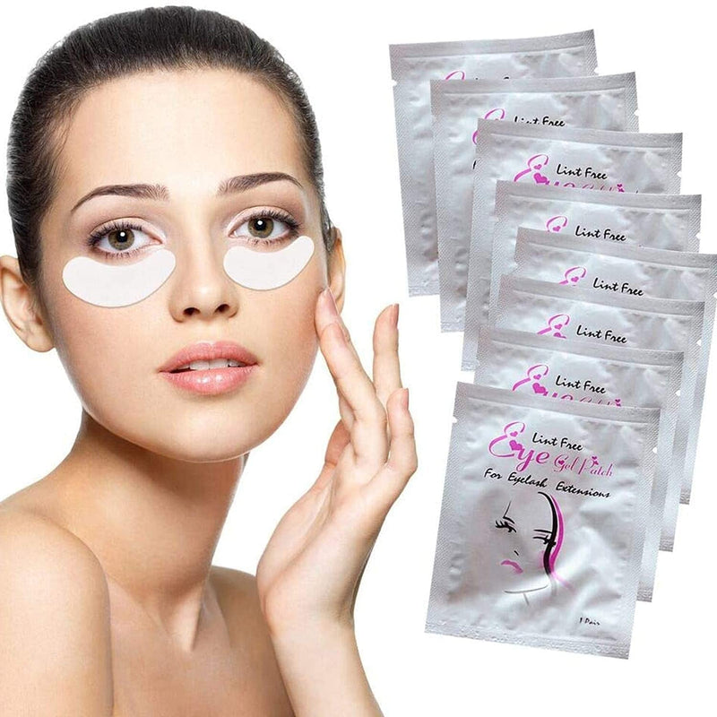 [Australia] - Sunallwell Under Eye Gel Pads 50 Pairs Under Eye Patches Isolation Eyelash Extension Pads Lint Free Beauty Mask Tool Makeup for Pro Salon and Individual（Premium Quality） Eyelash Extension Eye Gel Pads 