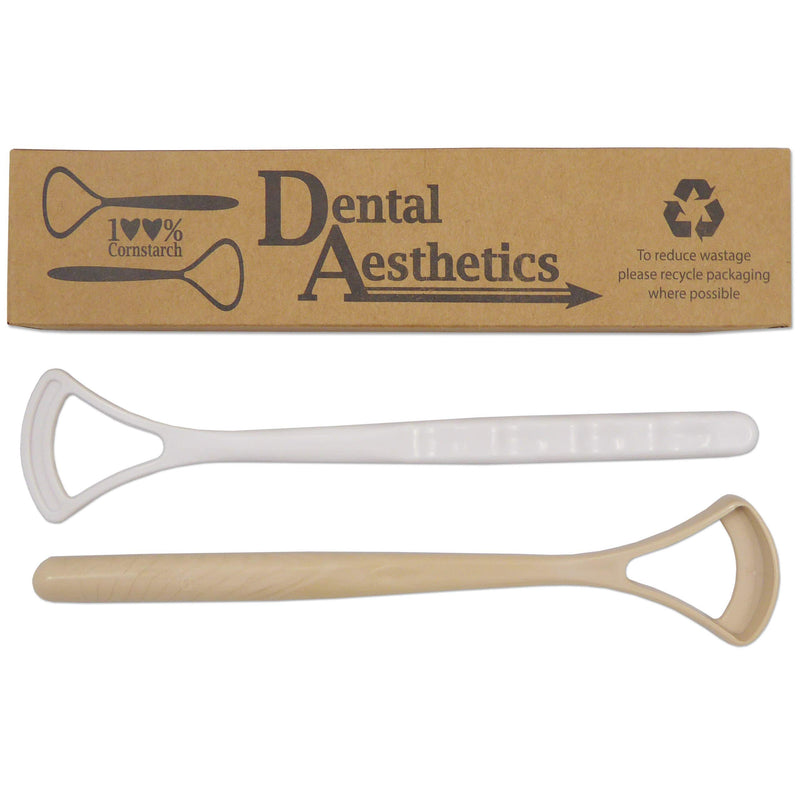 [Australia] - Tongue Scraper x 2 ~ Cornstarch Eco-Friendly Cleaner Plastic-Free Biodegradable 
