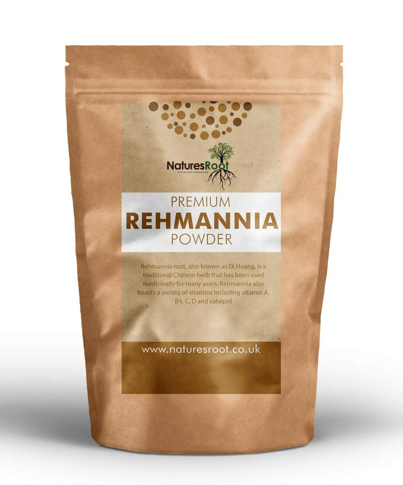 [Australia] - Nature’s Root Premium Rehmannia Powder 500g - Prepared Rehmannia Root Powder | Shu Di Huang | Longevity Tonic | Traditional Chinese Medicine 